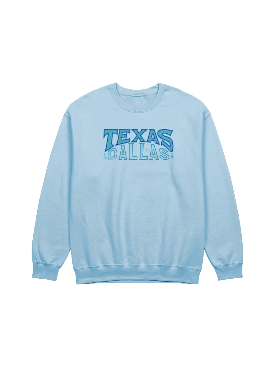 Dallas Texas Blue Crewneck Sweatshirt product image (1)