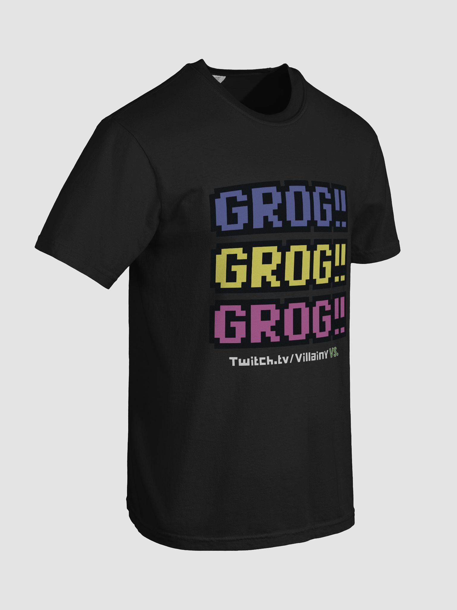 Villainy VS Grog Grog Grog!! Dark Tee (Traditional Colours) product image (36)
