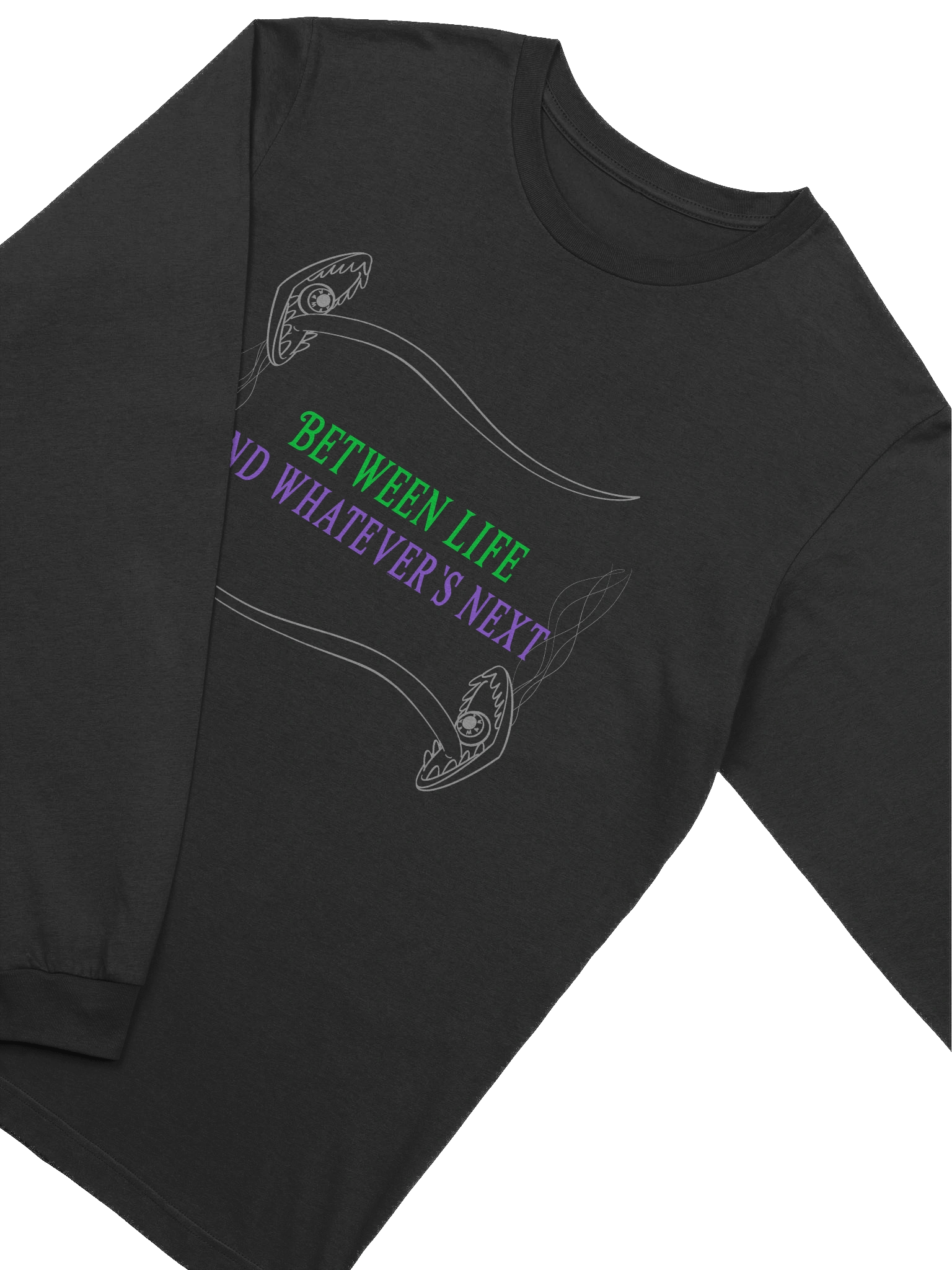 [UM Designs] Between Life and What Happens Next - Unisex Long Sleeve Tee product image (3)