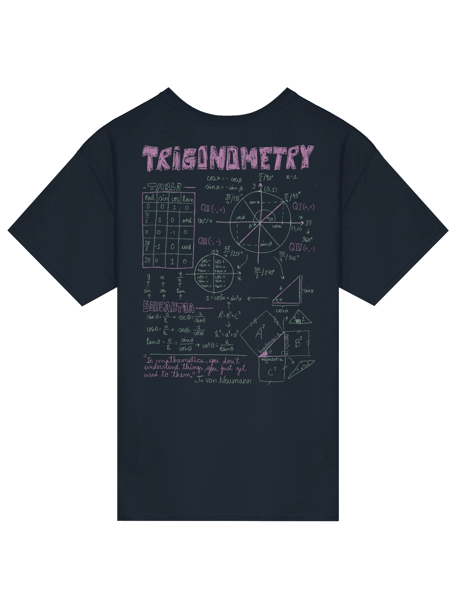 Trigonometry t-shirt product image (2)