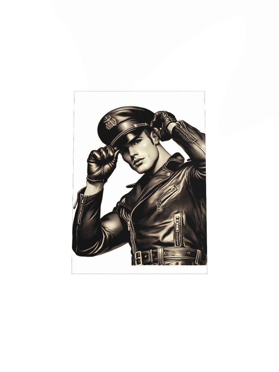 Gay Leather Wall Art Vintage Leather Daddy Berlin Nights Leder Pride Graphic Design Poster product image (4)