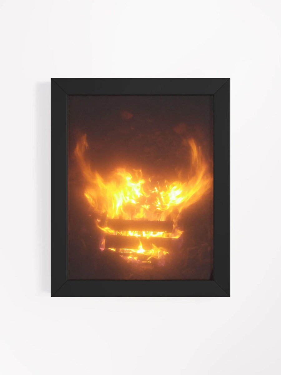 Framed High-Quality Matte Poster - Fire Pit Demon product image (4)