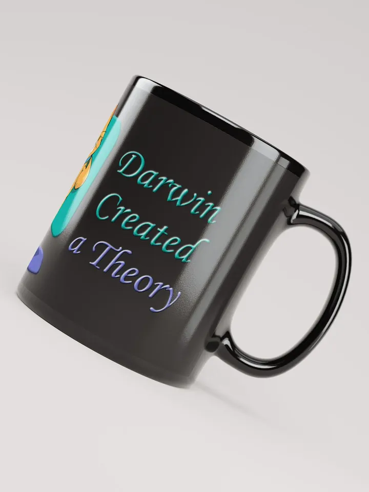 God and Darwin Cat Dance Black Mug product image (2)