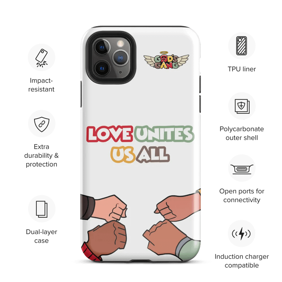 Love Unites Us All | God’s Gang iPhone Case product image (68)