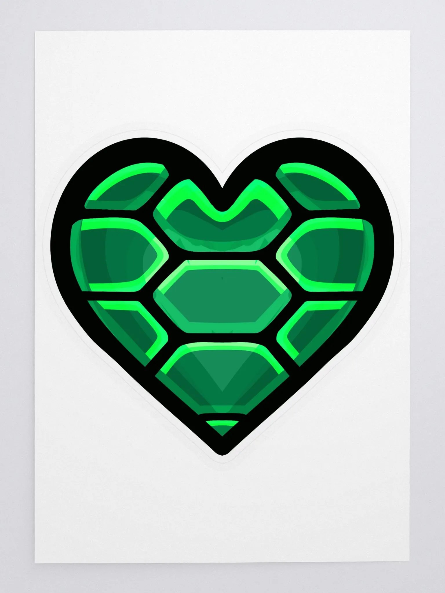 Turtle Heart Cut Sticker product image (1)