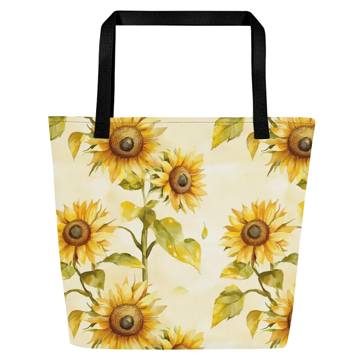 Sunflower Serenade Large Tote Bag product image (1)