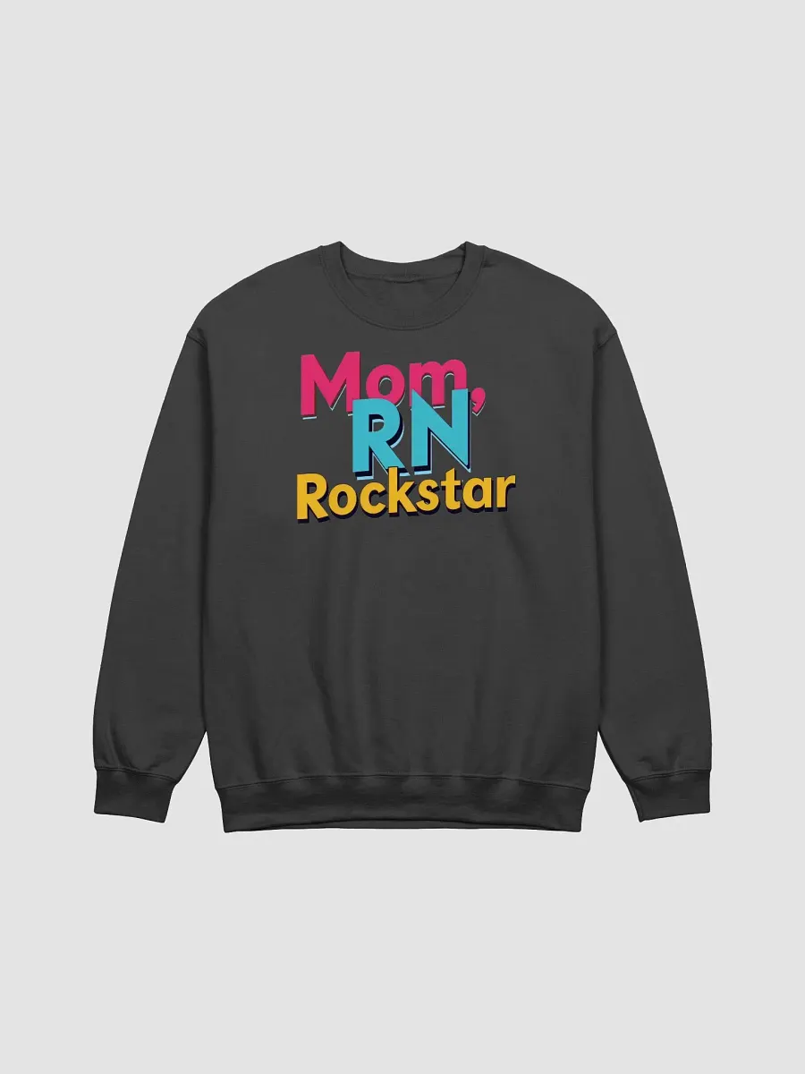 Mom, RN, Rockstar Crewneck Sweatshirt product image (8)