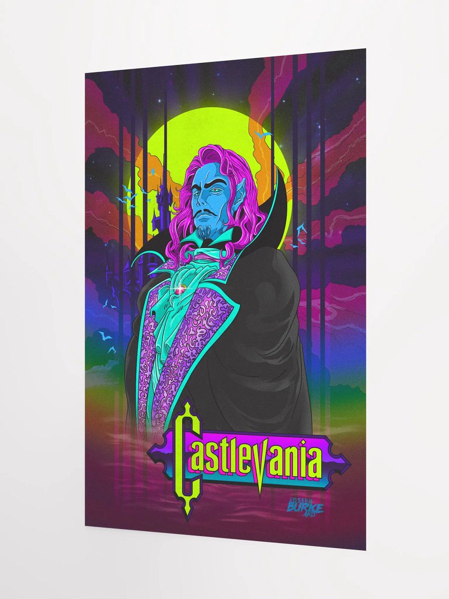 Castlevania Neon Tribute 12x18 Fine Art Print product image (3)