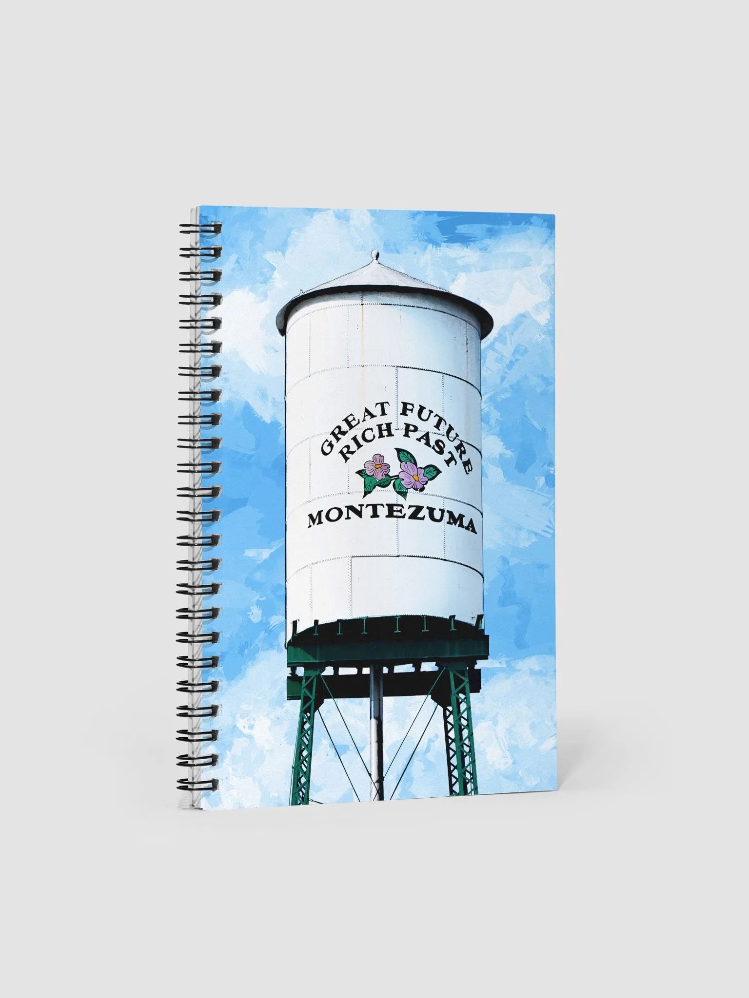 Historic Montezuma Georgia Water Tower - Spiral Notebook product image (1)