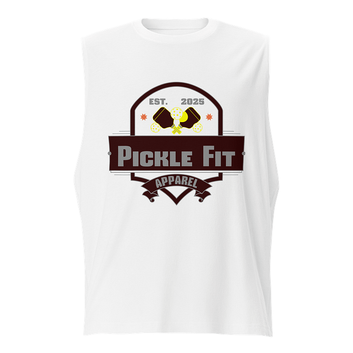Pickle Fit Logo Black Bella+Canvas Muscle Tank product image (1)