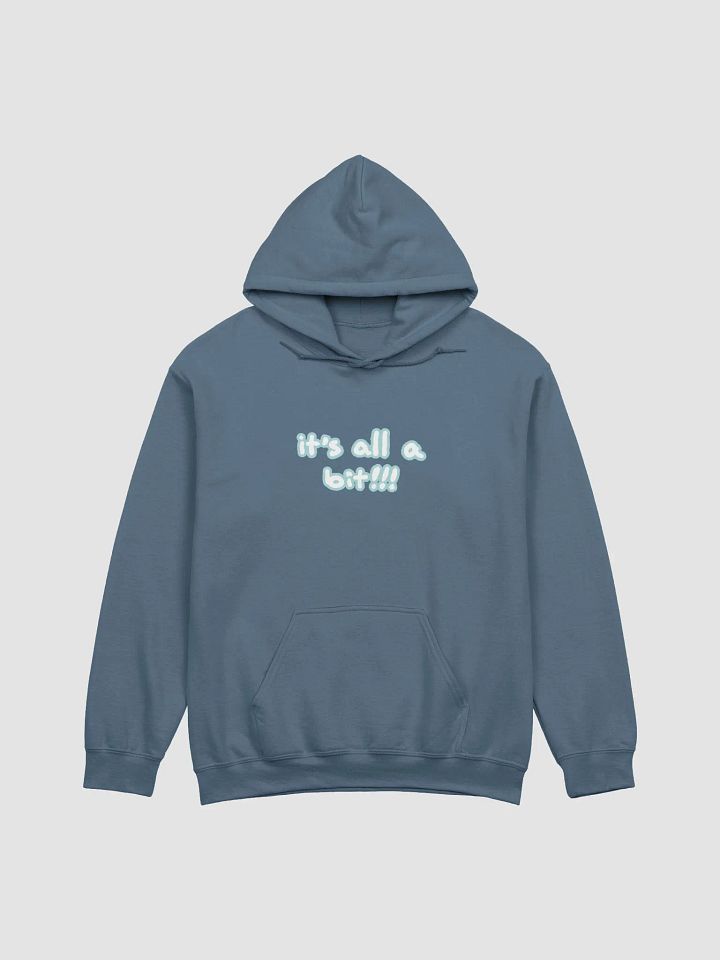 “It’s all a bit!!!” (lined design, #A8D7D8) classic hoodie product image (2)