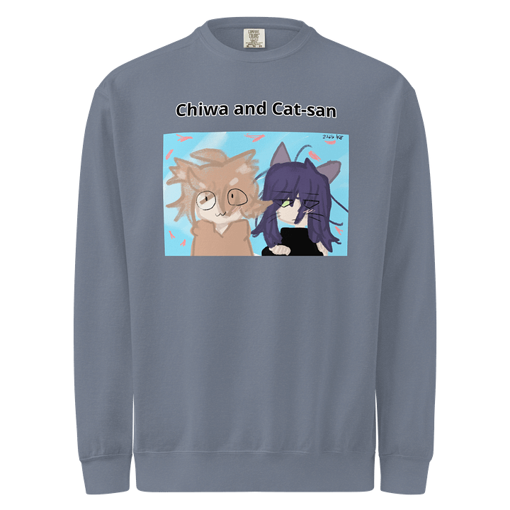 Chiwa and Cat-san sakura long sleeve shirt product image (8)