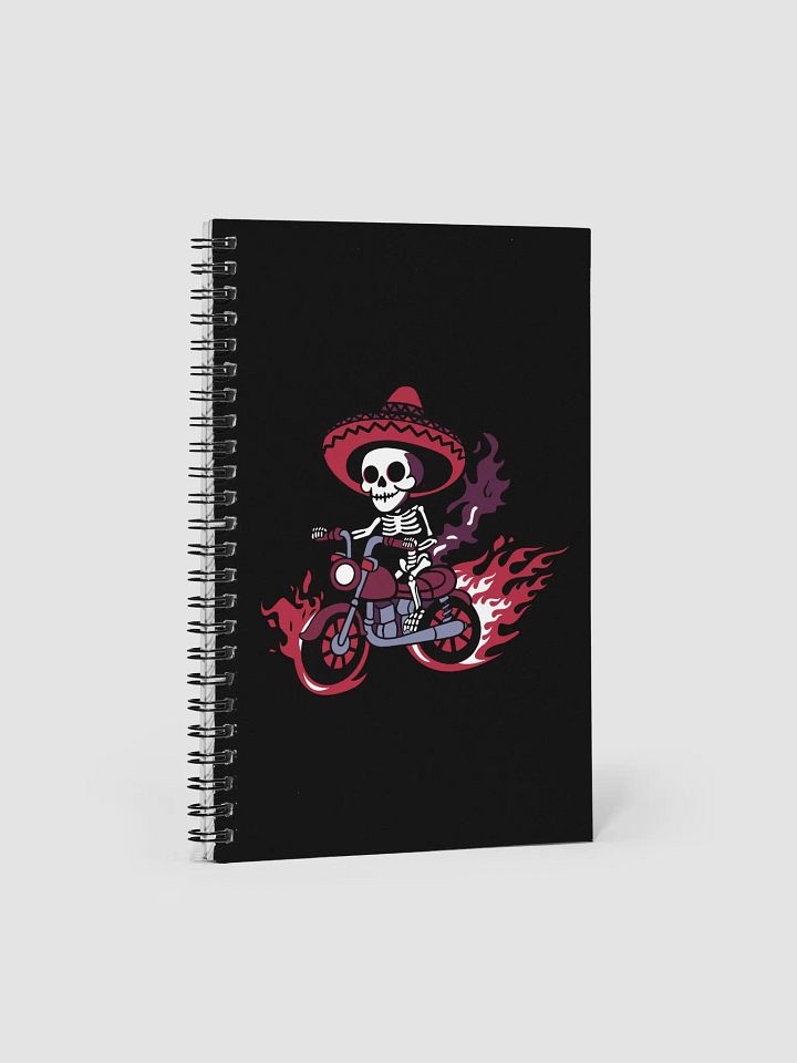 Bone to be Wild Dotted Spiral Notebook product image (1)