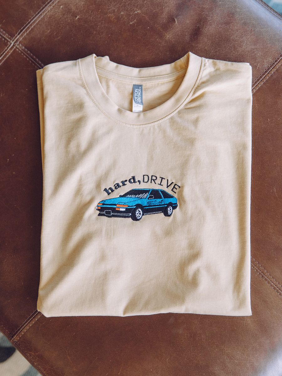 Embroidered Hard Drive Shirt (Gold) product image (3)