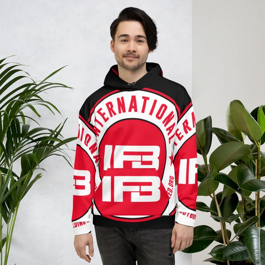 IFBNewsfeed.Org's All-Over Print Recycled Unisex Hoodie product image (4)