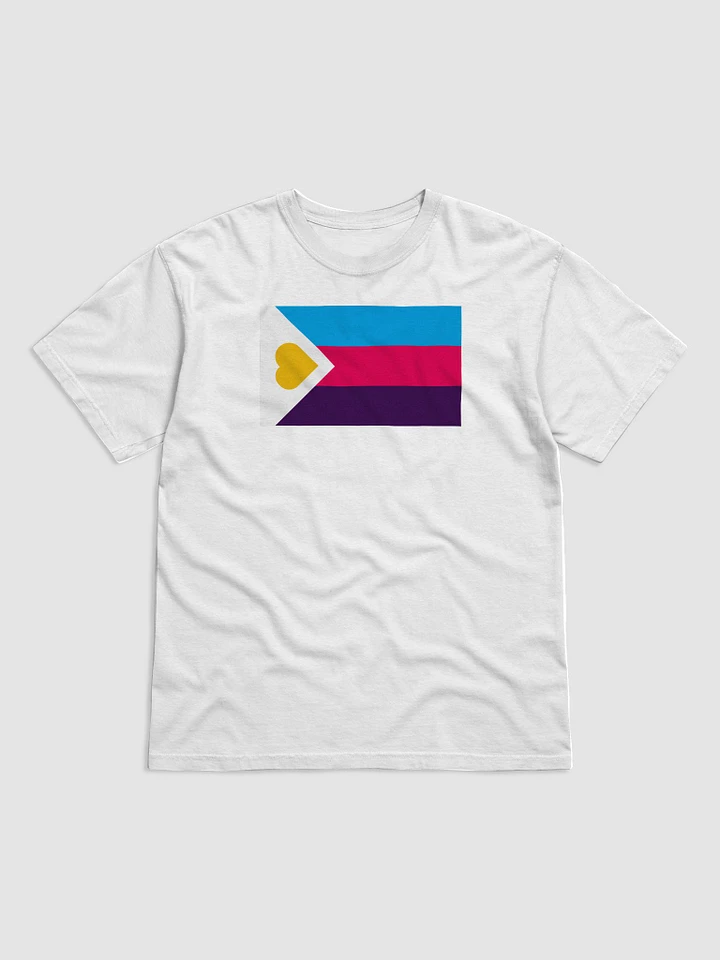 Tricolor Polyamory Pride Flag (Symmetrical) - T-Shirt product image (1)