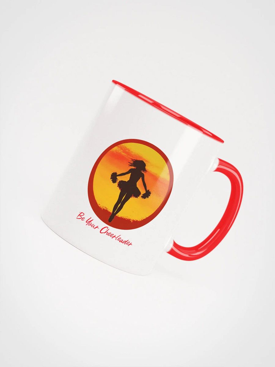 "Be Your Cheerleader" Red and White Mug product image (8)
