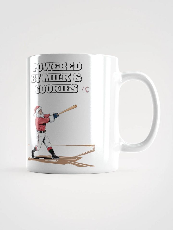 Powered By Milk And Cookies - Baseball White Mug product image (1)