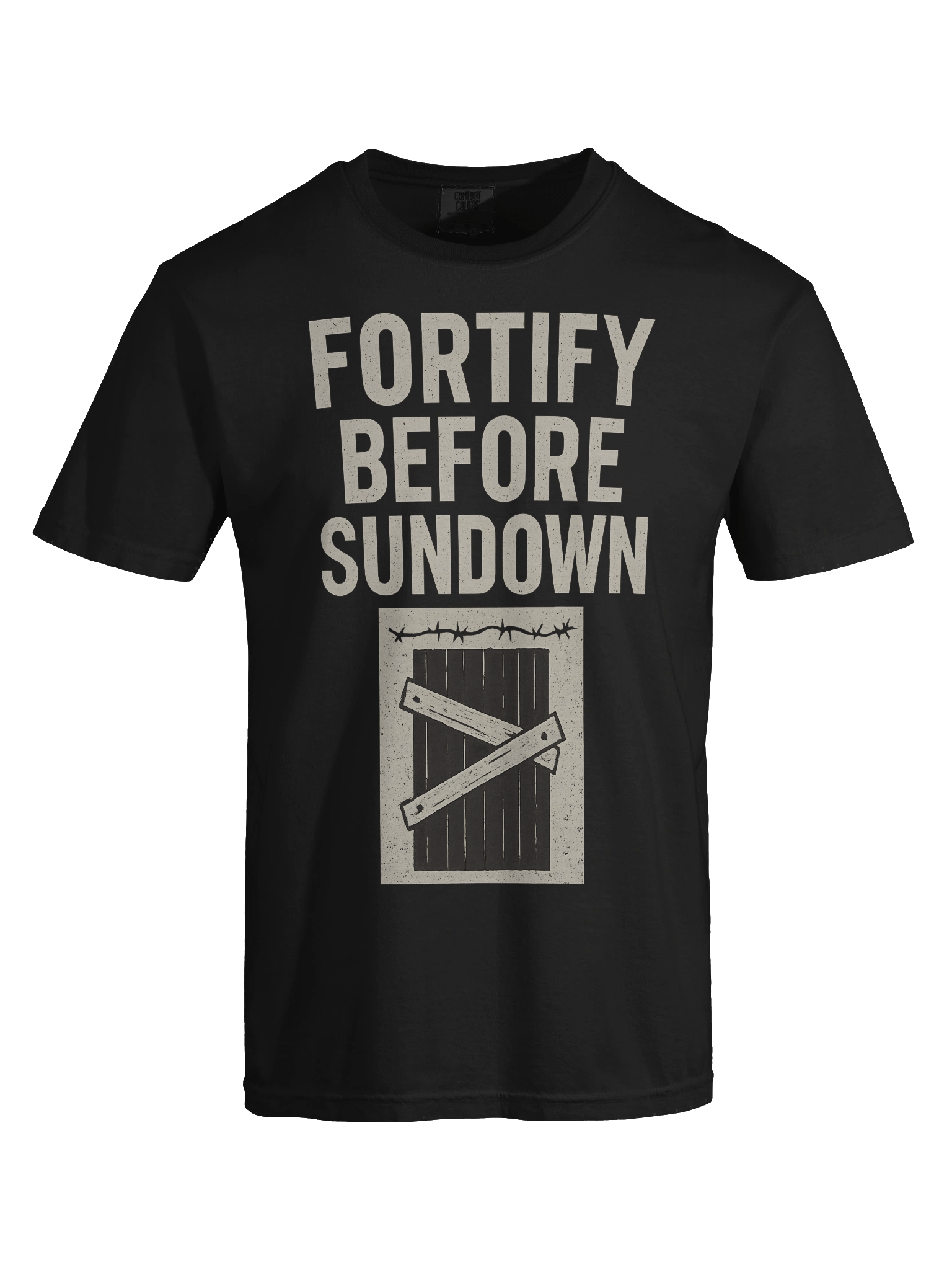 FORTIFY BEFORE SUNDOWN – Survival Propaganda Tee product image (7)