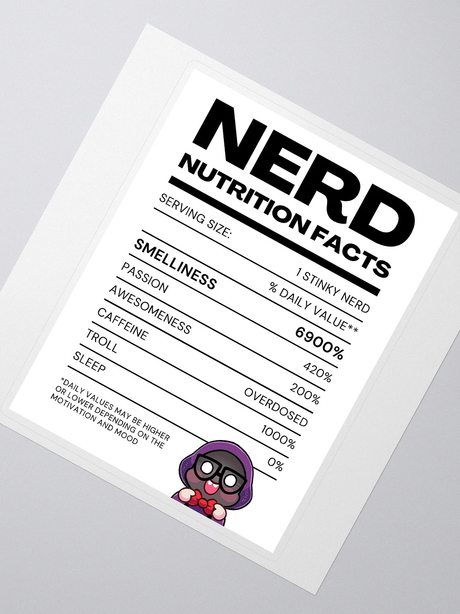 Nerd Label Sticker product image (2)