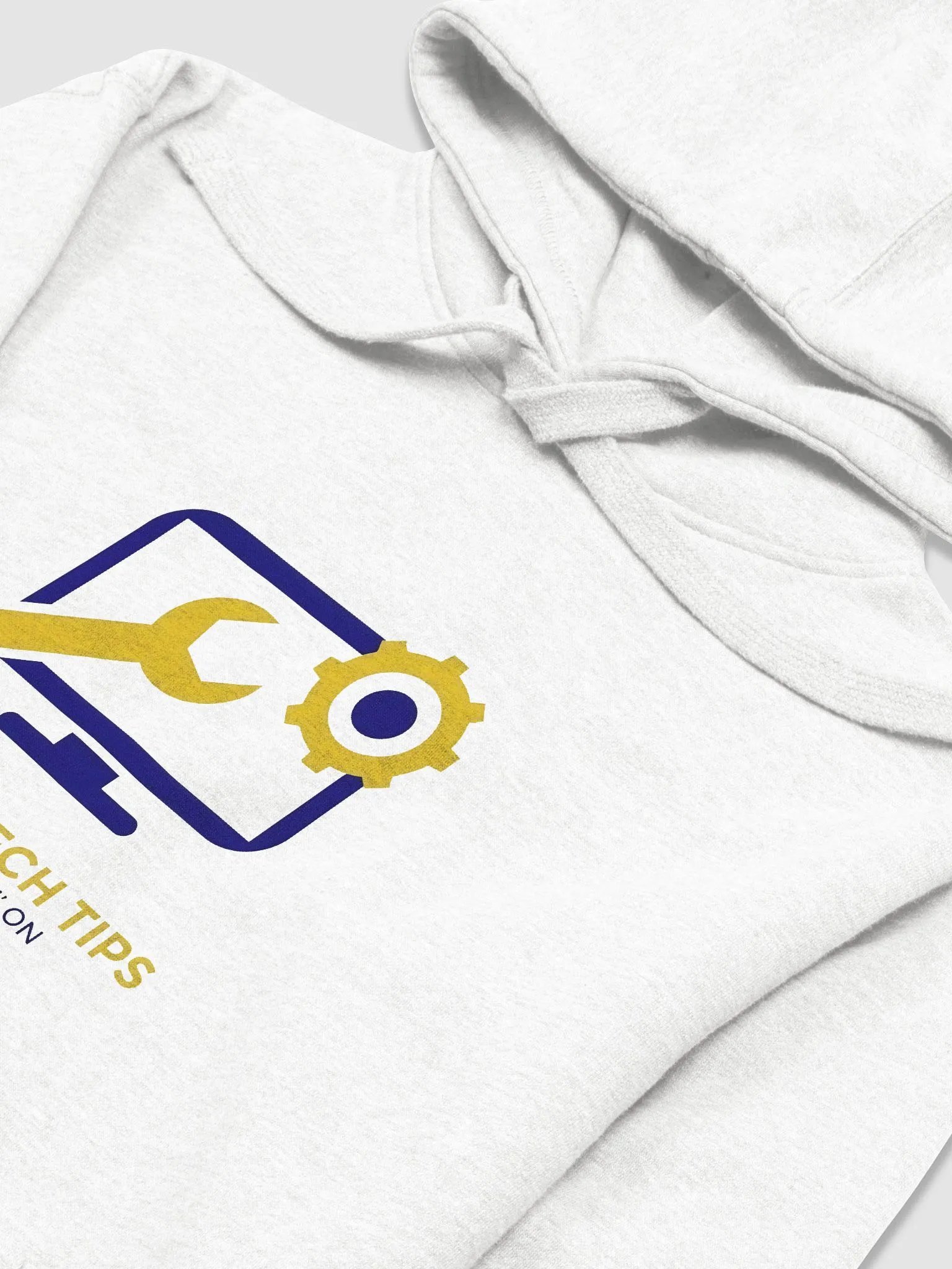 How2TechTips White Hoodie Logo product image (3)