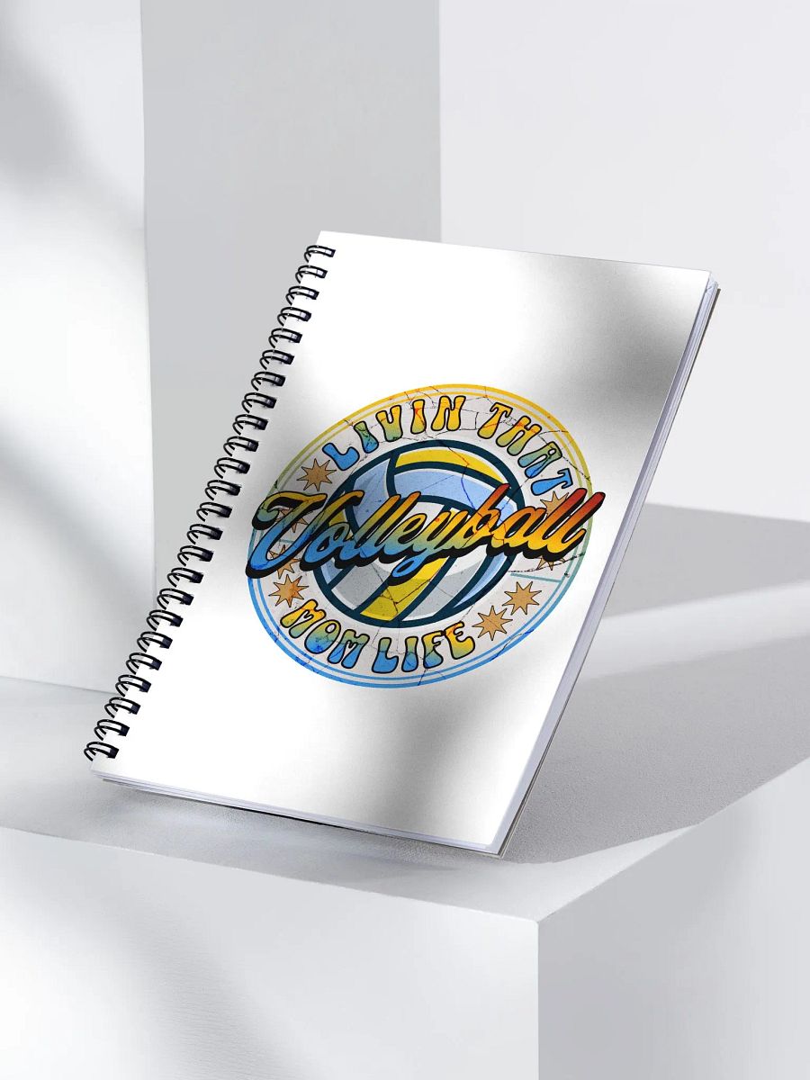 Livin That Mom Life Volleyball Spiral Notebook product image (3)
