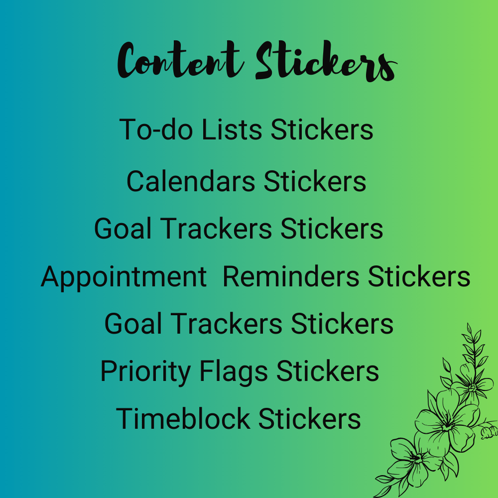 Bundle of Printable Productivity and Planning Stickers product image (2)