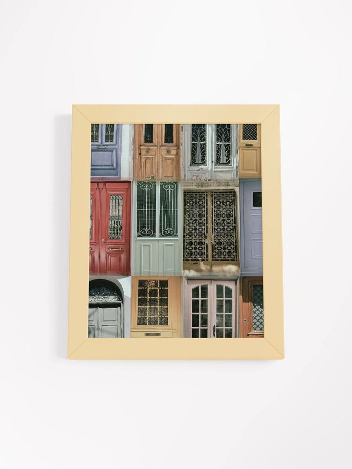 Greek Doors - Framed High-Quality Matte Poster product image (1)
