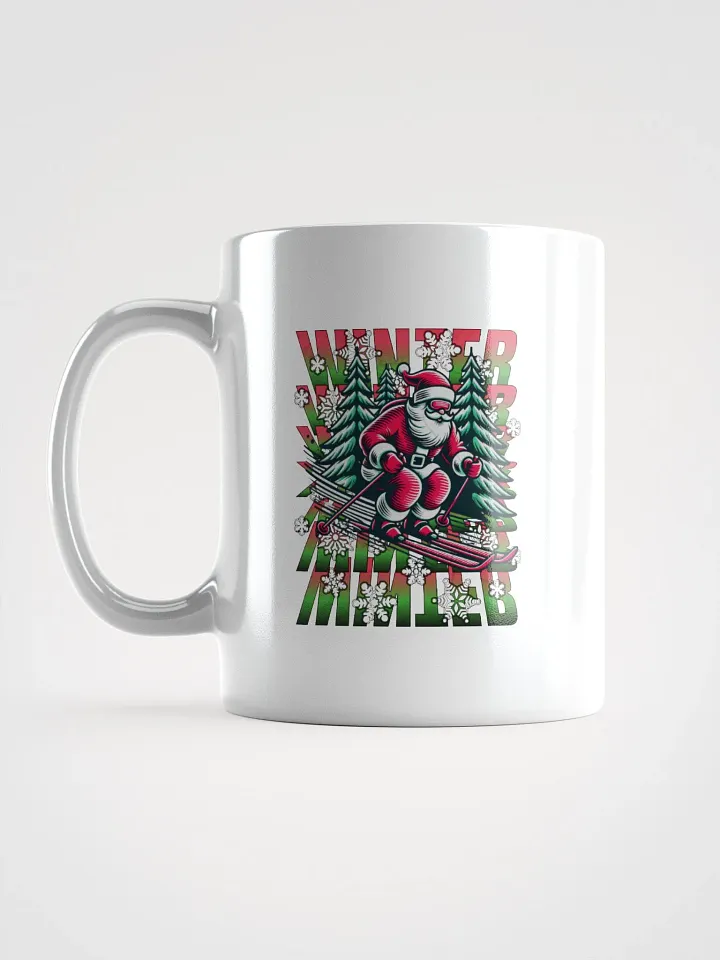 Winter Santa Skiing Mug product image (1)
