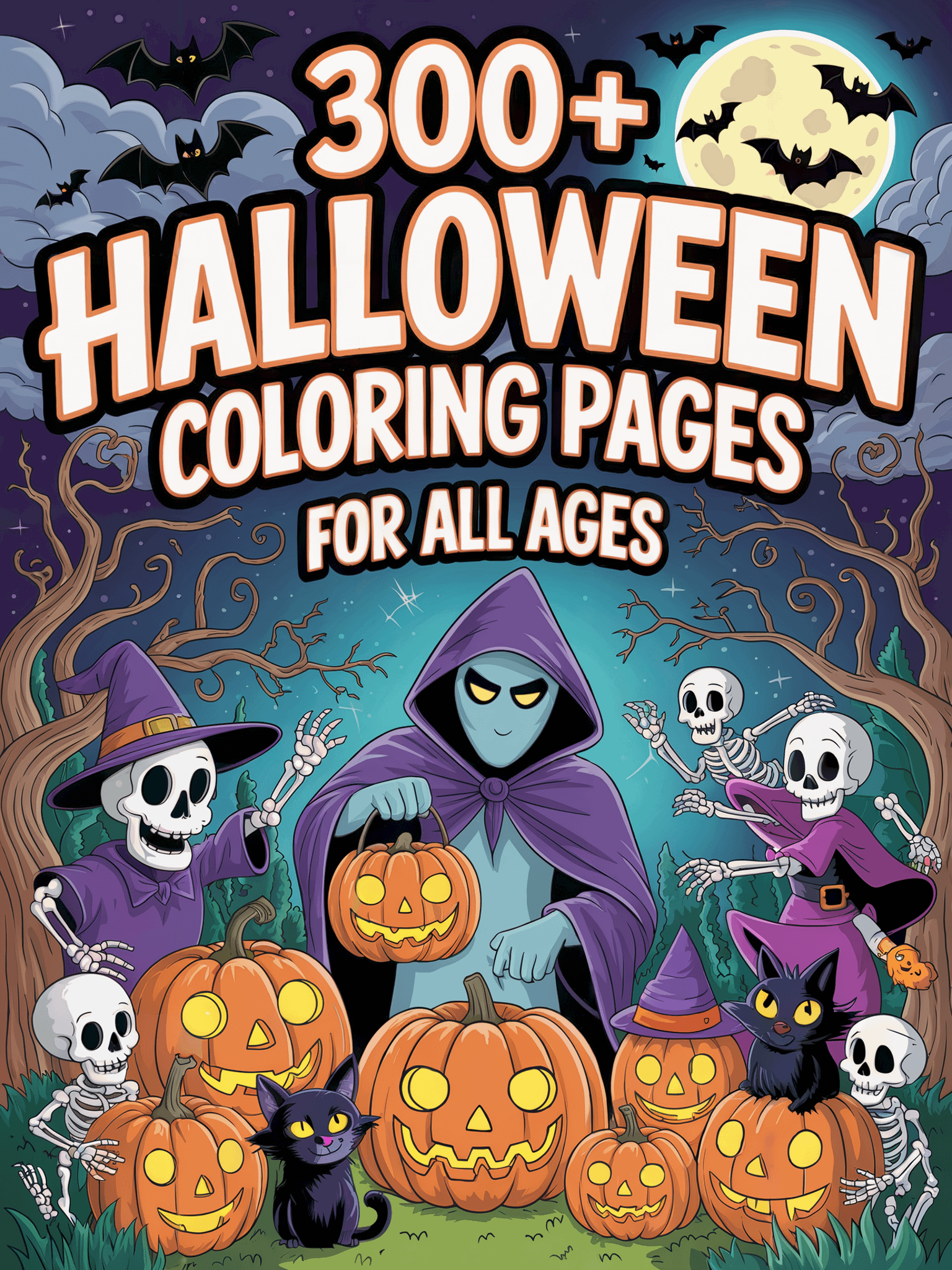 👨‍👩‍👧 Ultimate Family Halloween Bundle – 300+ Coloring Pages for All Ages product image (1)