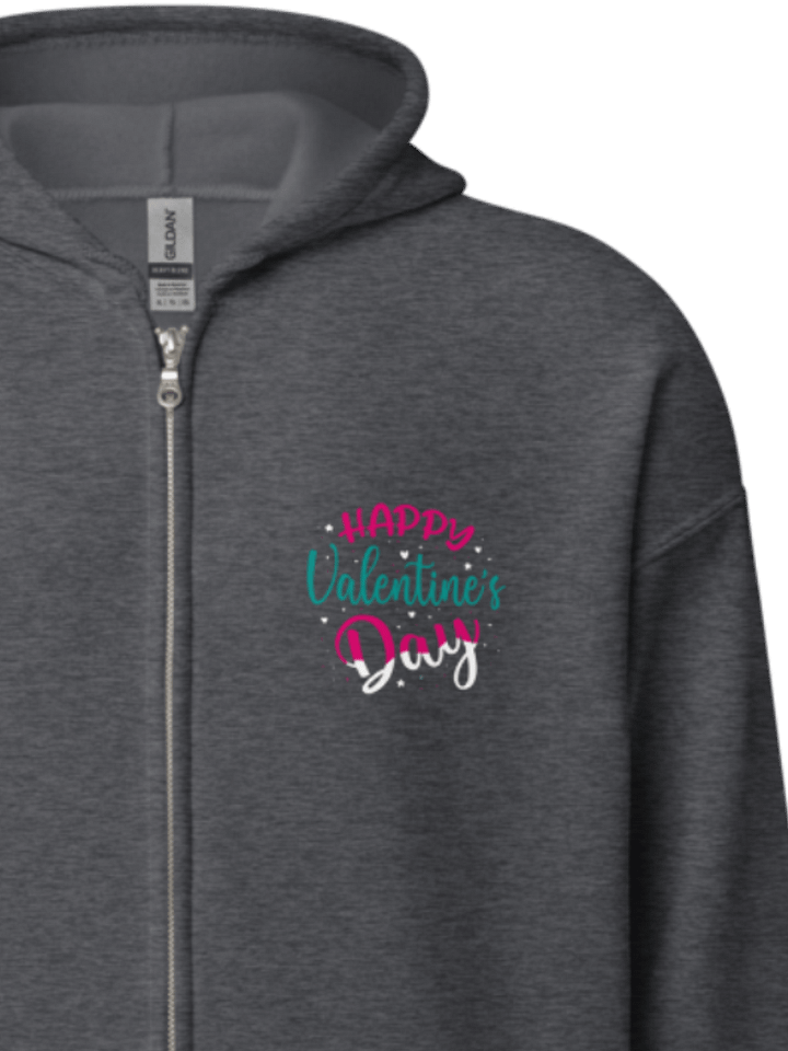 Happy Valentine's Day Zip Up Hoodie (Front Only) product image (1)