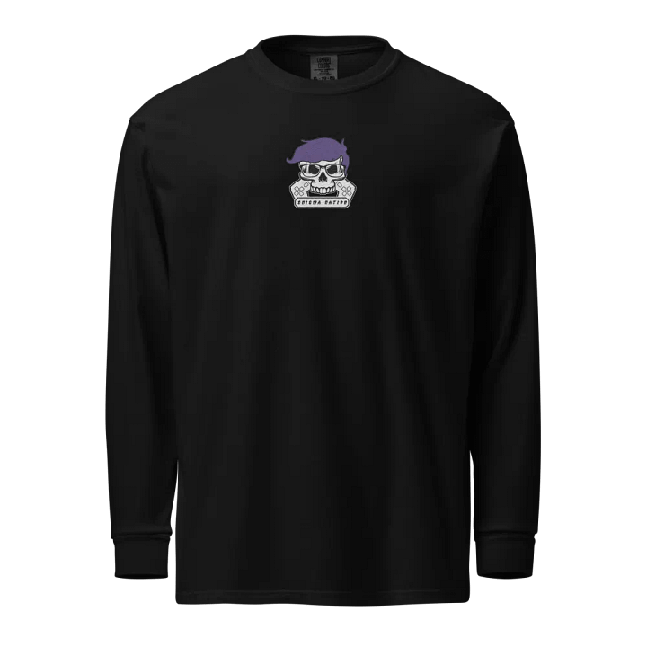 Enigma Nation Comfort Colors Unisex Garment-Dyed Heavyweight Long Sleeve Shirt (EMBRODERED) product image (1)