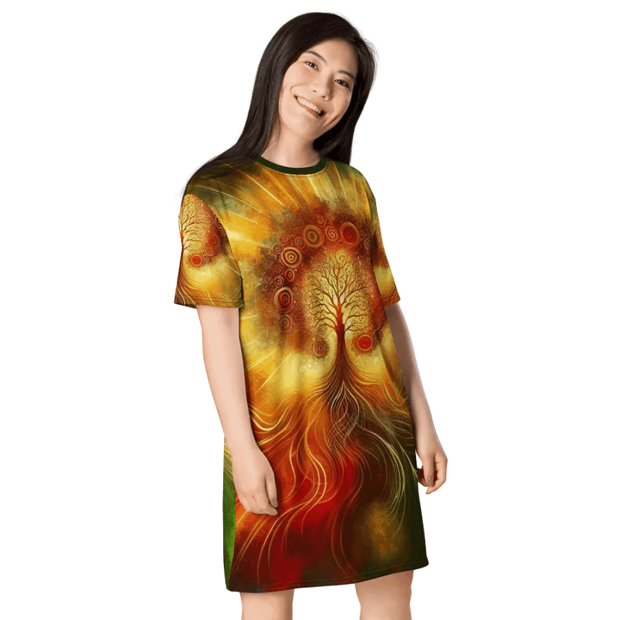 Tree of Life Ital T-Shirt Dress product image (4)
