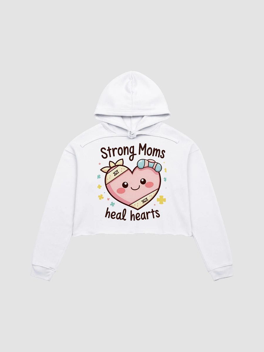 Strong moms, Heartfelt Healing Crop Hoodie product image (3)