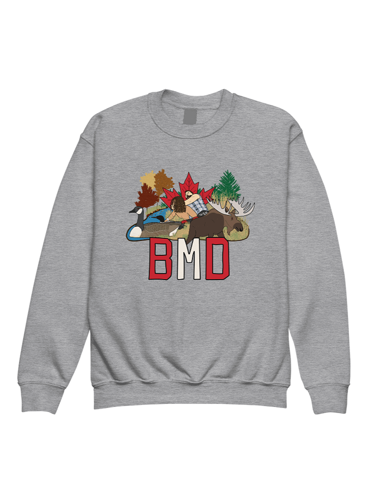 BMD Canadian Wrestling Youth Crewneck Sweatshirt product image (1)