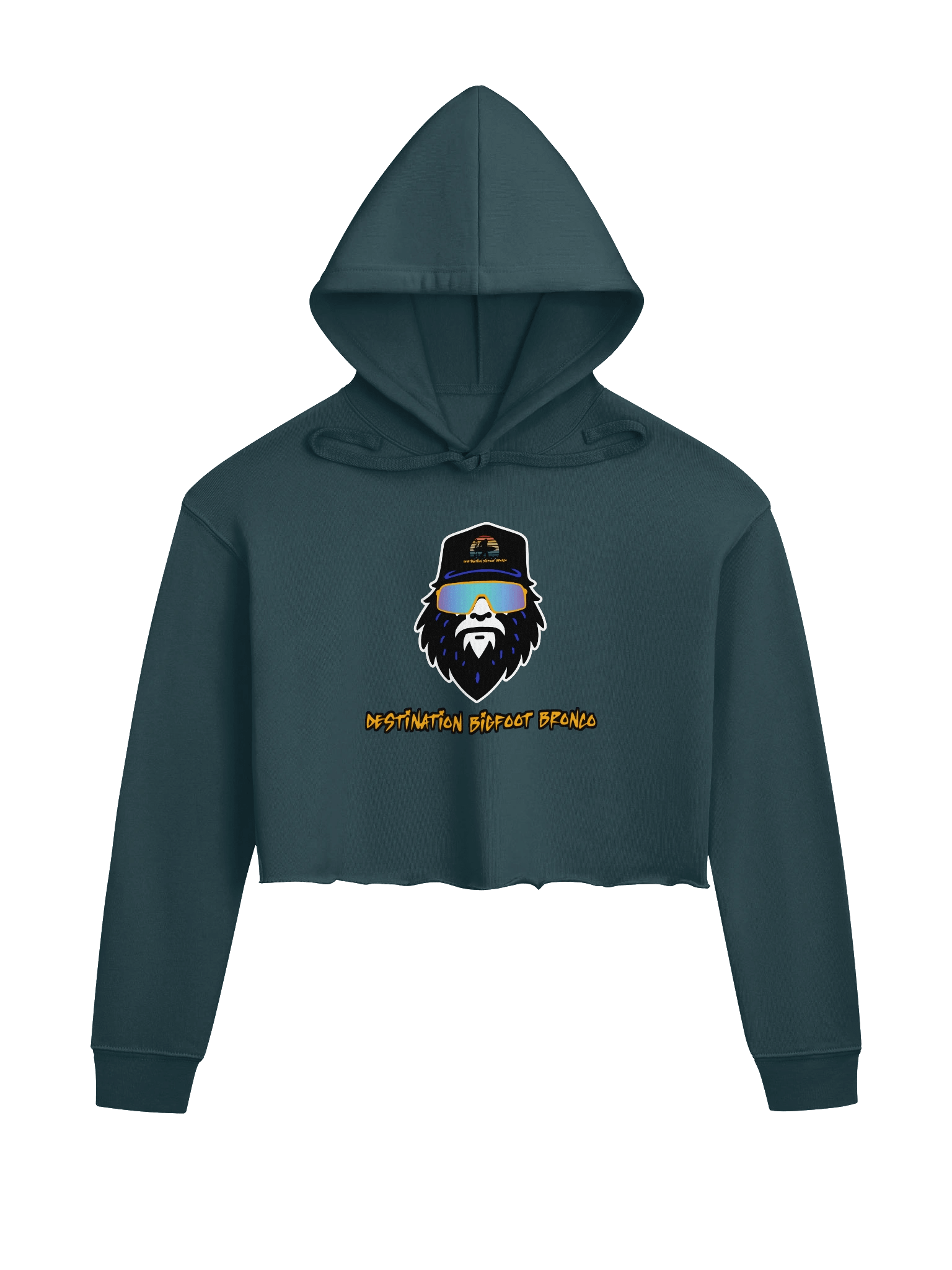 Destination Bigfoot Bronco Bigfoot Logo Bella+Canvas Fleece Women's Crop Hoodie (Multiple Colors Available) product image (9)