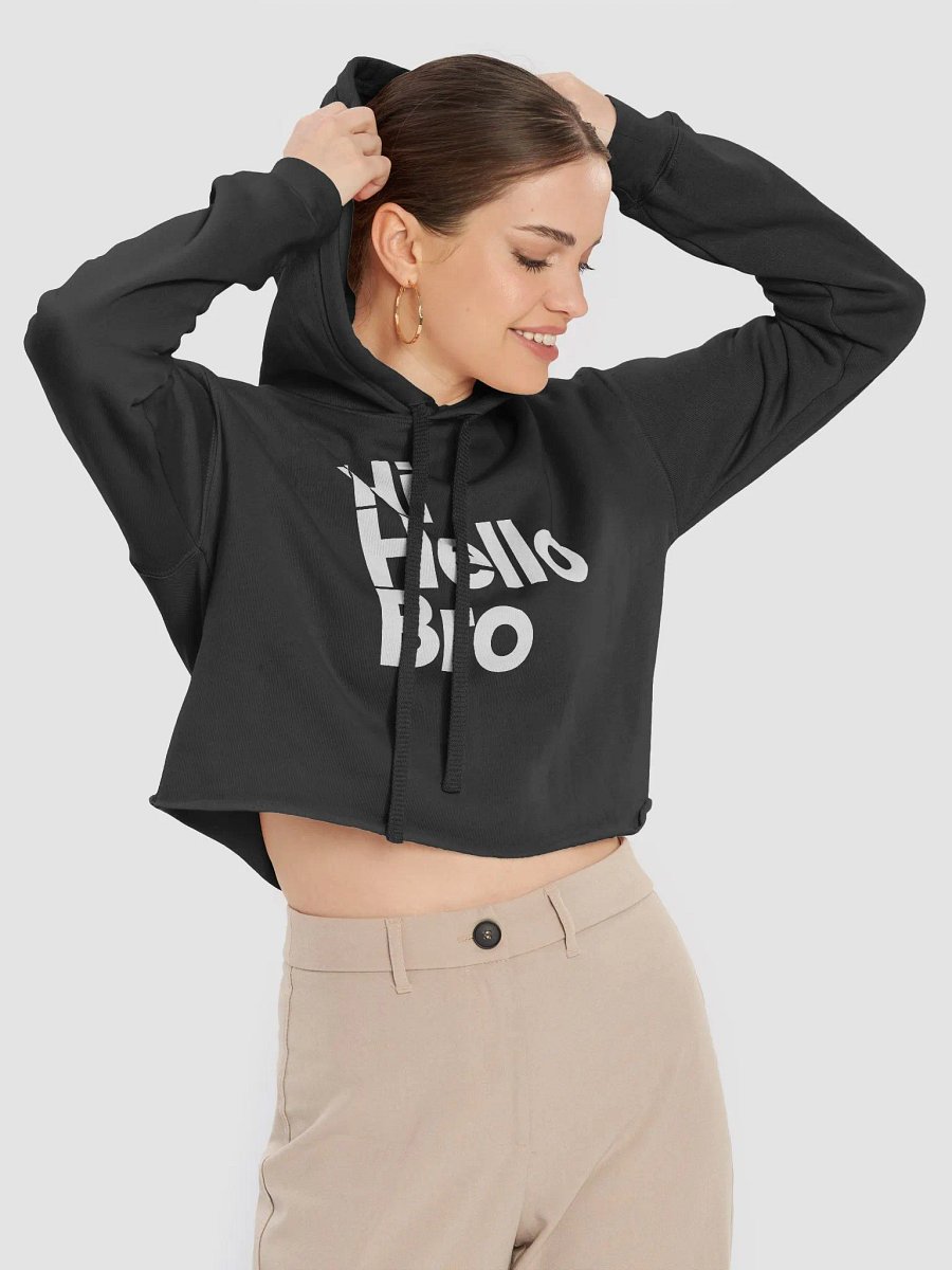 HiHelloBro Fleece Crop Hoodie product image (3)