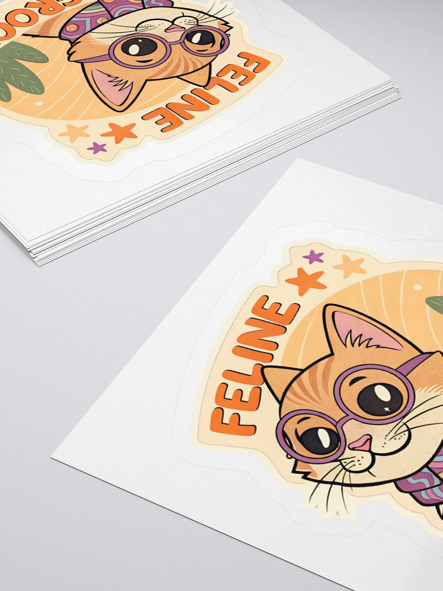 Feline Groovy Kiss Cut Sticker product image (11)