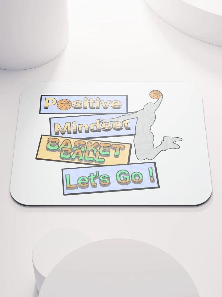 Positive Mindset Basketball Mouse Pad product image (1)