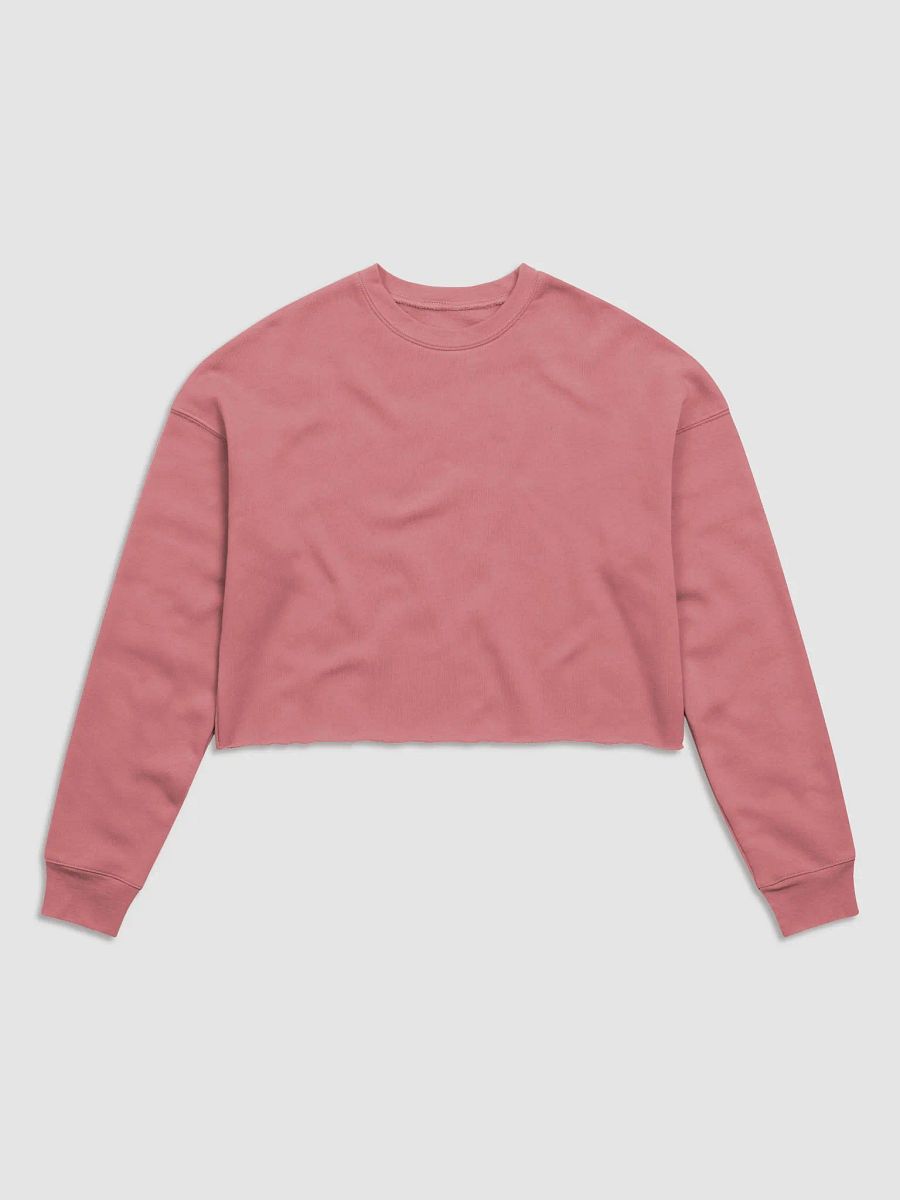 Women's Eclipse Fleece Crop Sweatshirt - Celestial Design, Cozy Comfort product image (4)