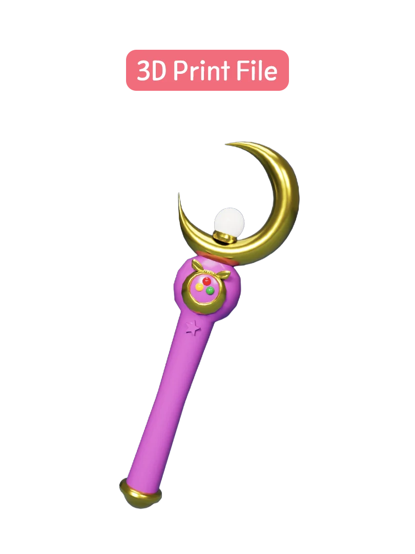 [3d print file] Sailor Moon Wand product image (1)