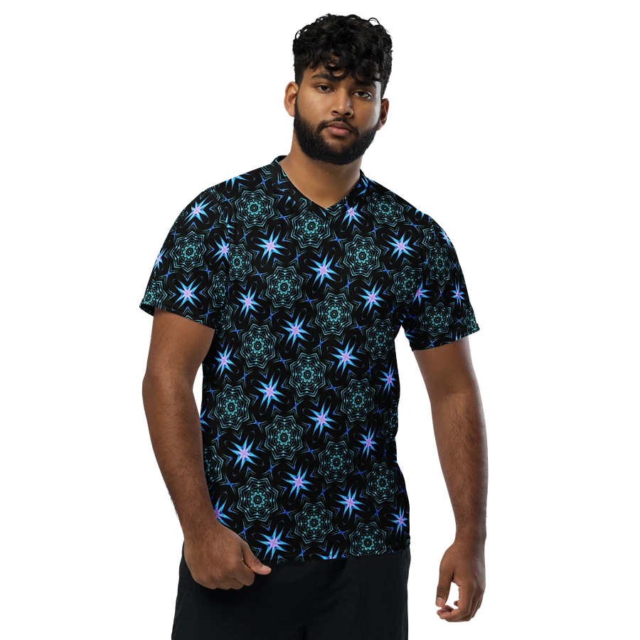Abstract Repeating Design Unisex All Over Print V Neck Sports Jersey product image (11)