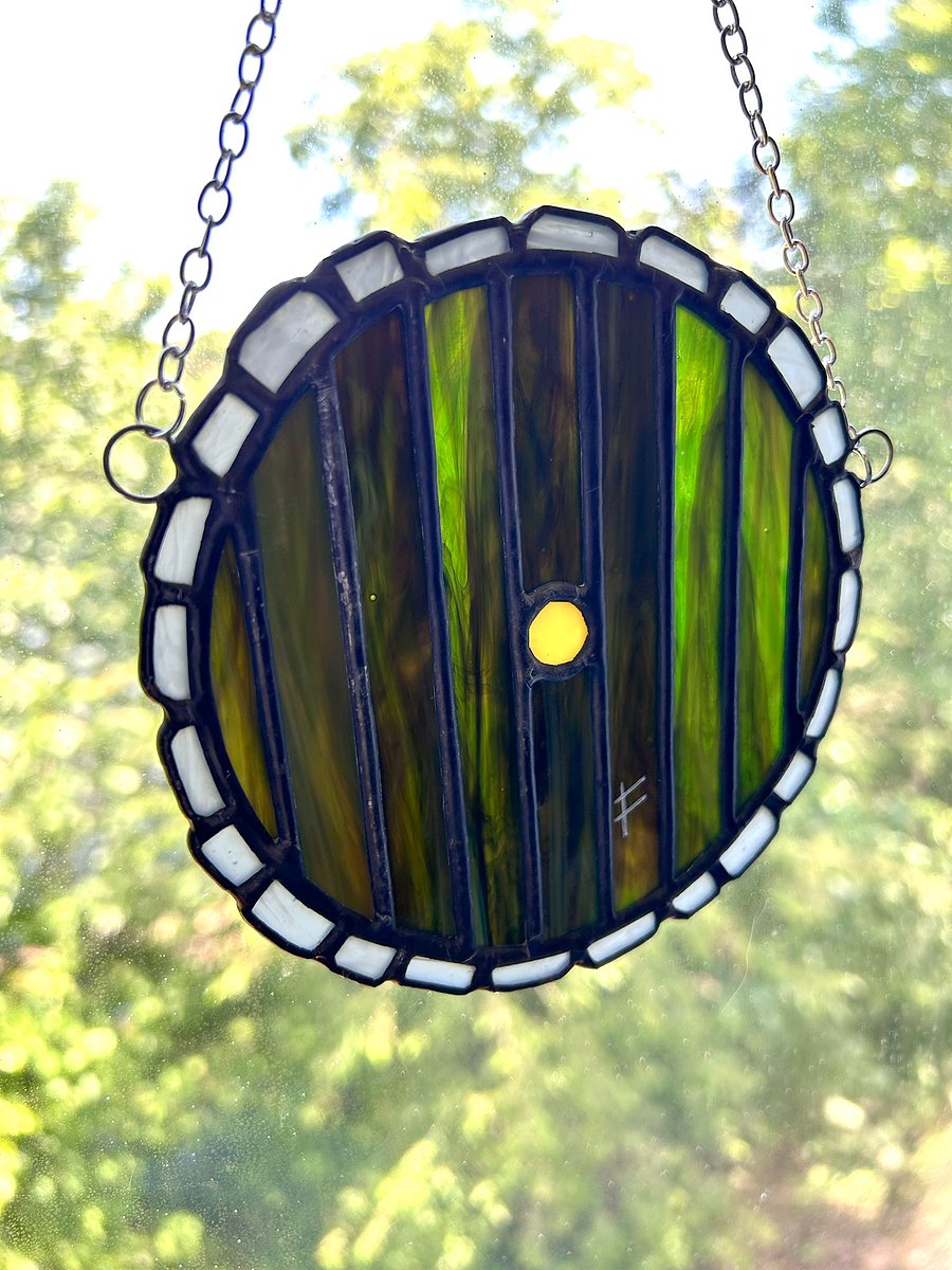 Stone Hobbit Door Stained Glass Suncatcher product image (3)