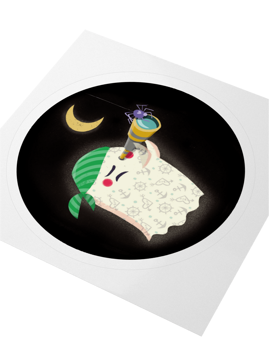 Little Ghost Pirate - Vinyl Sticker product image (3)