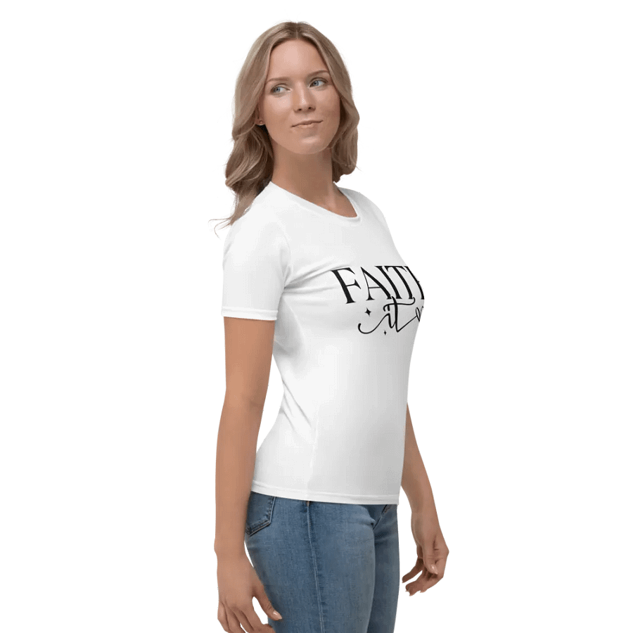 Faith It Till You Make It Short Sleeve Women's Crew Neck Shirt product image (4)