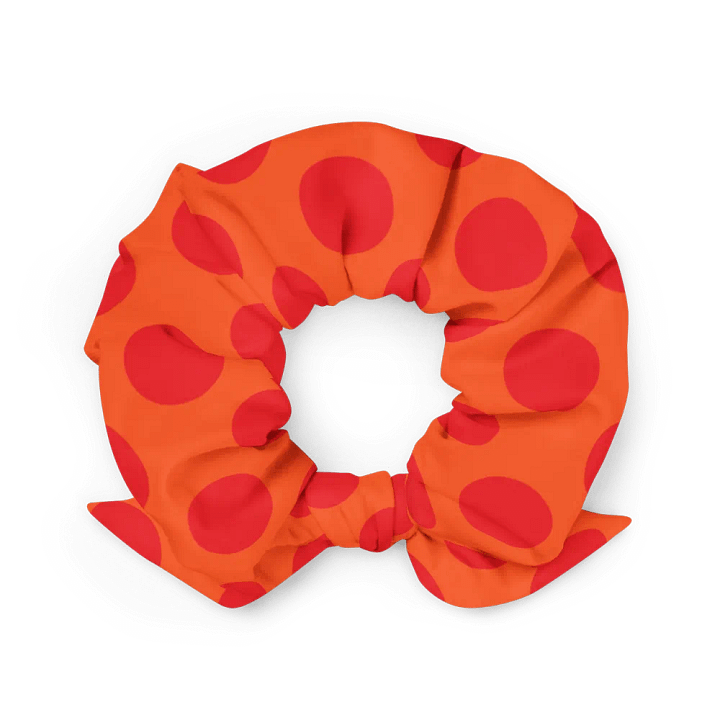 Red-Orange Polka Dots All-Over Scrunchie product image (2)