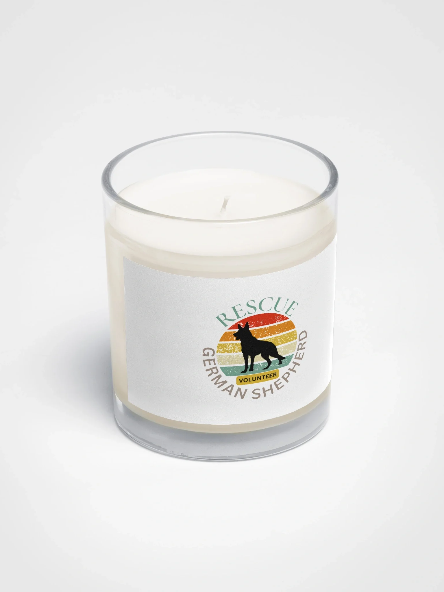 Sunset Rescue German Shepherd Candle product image (2)