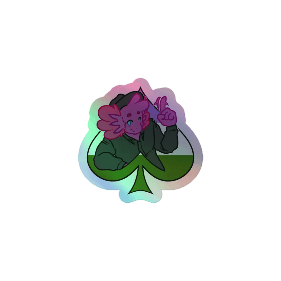 Queer in Spades | Kiss-Cut Holo Sticker product image (1)