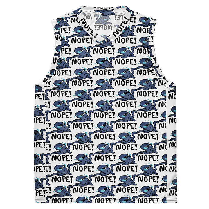 NopeTopus Emote Basketball Jersey product image (2)