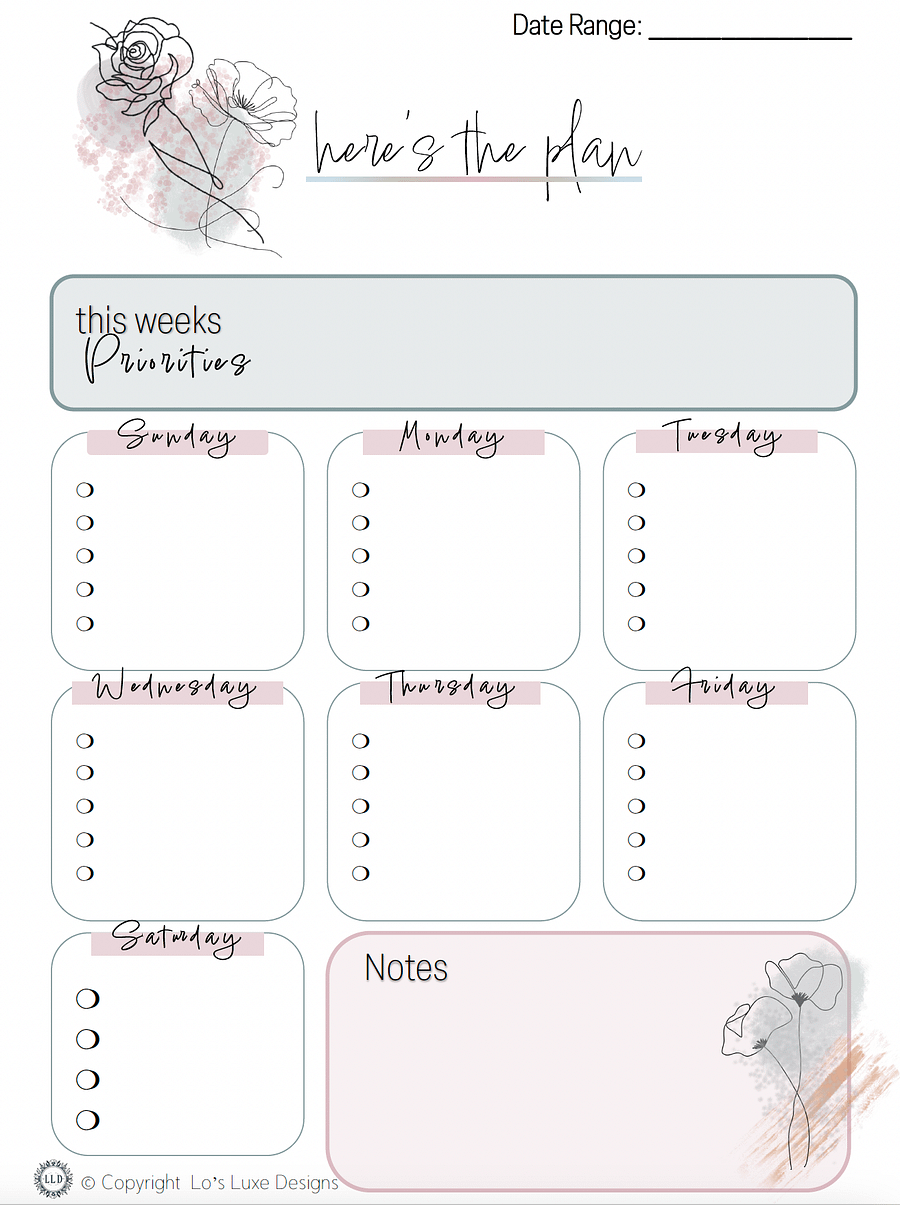 This Years Master Plan - Undated Yearly Planner - 8.5x11 Printable product image (3)